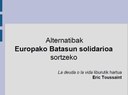 Alternativas para una unión europea solidaria