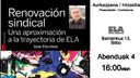Conferencia/presentación del libro de Joxe Elorrieta