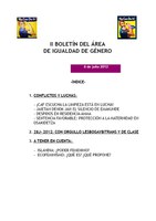 Boletín del Área de Igualdad de Género  2