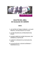 Boletín del Área de Igualdad de Género 1