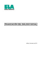 Financiación del diálogo social en Navarra