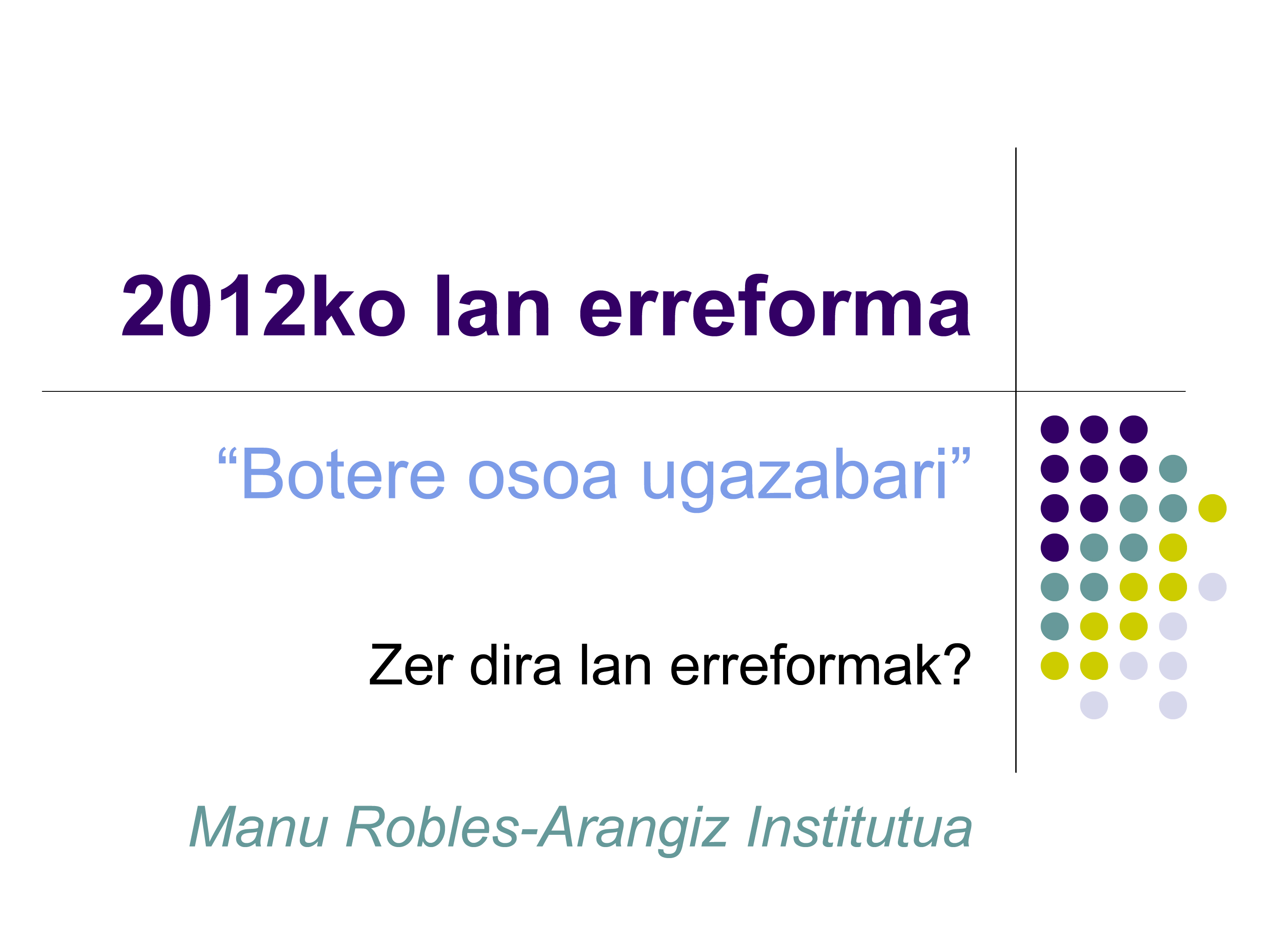 Zer da lan erreforma bat?