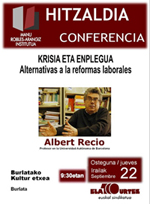 Albert Recioren hitzaldia Burlatan