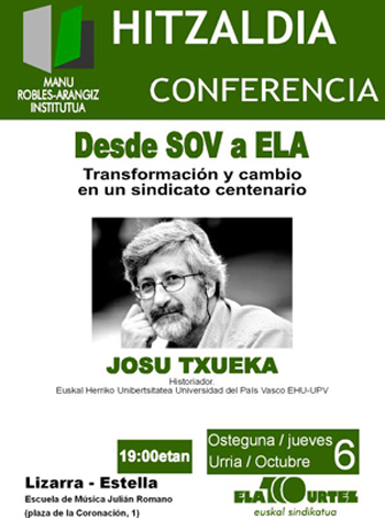 Josu Txuekaren hitzaldia Lizarran