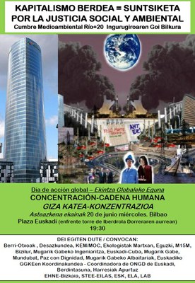 Manifestua RIO+20 Goi Bileraren aurrean