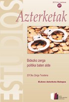 Azterketak 27: Bidezko zerga politika baten alde