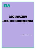 EAEko Lurraldetan adostu diren erreforma fiskalak