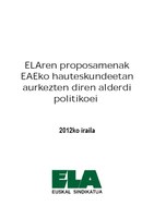 ELAren proposamenak EAEko hauteskundeen aurrean