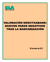 KUTXABANK: Bankarizazioaren ondoren atzerapausu gehiago