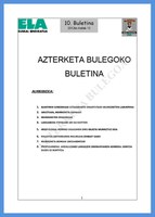 Azterketa bulegoko 10. buletina