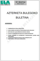 Azterketa Bulegoko 12. buletina