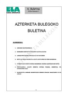Azterketa bulegoko 6. buletina