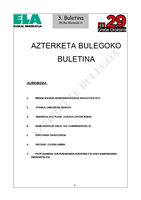 Azterketa bulegoko 3. buletina