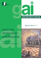 Gai Monografikoak 43. Finantzen diktaduratik demokraziara