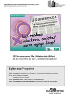 Lan Munduan indarkeria sexistari aurre egingo diogu