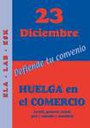 23 diciembre huelga en el comercio