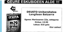 2012- 94. Deustuko Unibertsitatea. Langileen Batzarra