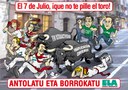 2013 - 59. El 7 de julio que no te pille el toro! Antolatu eta borrokatu