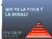 Que es la etica y moral