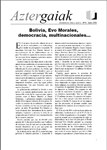 Aztergaiak 8.-  Evo Morales, la démocratie et les entreprises multinationales
