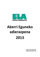 2013ko Aberri Eguneko adierazpena