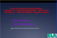 Mugitzen ez bagara jasango dugu 