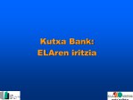 Kutxa Bank: ELAren iritzia 