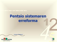 Pentsioen erreforma 