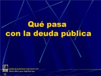 Qué pasa con el déficit público 