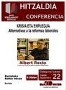 Conférence de Albert Recio à Burlada