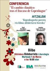 Conférence: Le changement climatique après l'échec de Copenhague