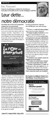 Leur dette... notre démocratie